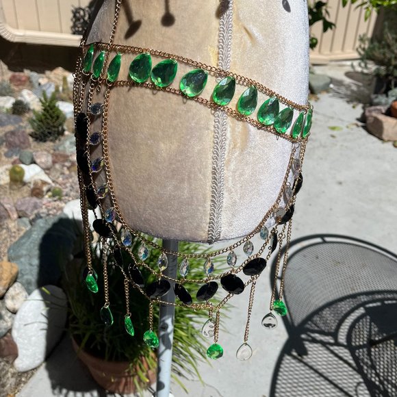 Metal Chain and Gemstones Skirt - Picture 5 of 9